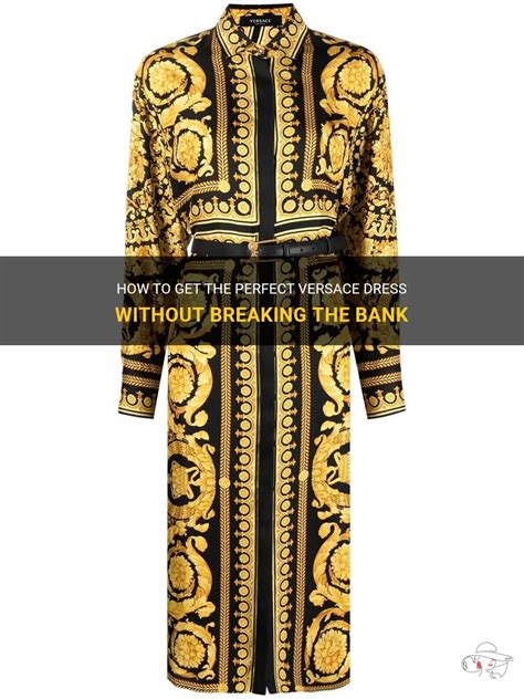 versace dress - black and gold|Versace dress cost.